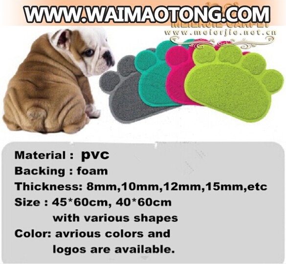 High density 100%recycled super absorbent pet products cat litter mats