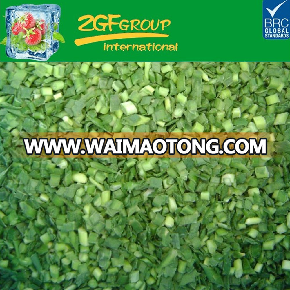 High Quality fresh IQF frozen sliced chives herbs chives/leek