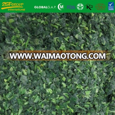 2017 spring crop frozen spinach choped from China